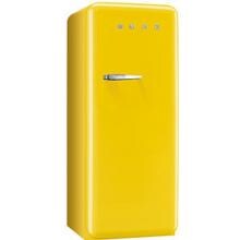 Smeg 9.22 Cu. Ft. Right Hinge Retro Style Refrigerator / Freezer - Yellow FAB28UGR image