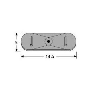 Cast Iron Oval Single, Centered Burner Head 21301