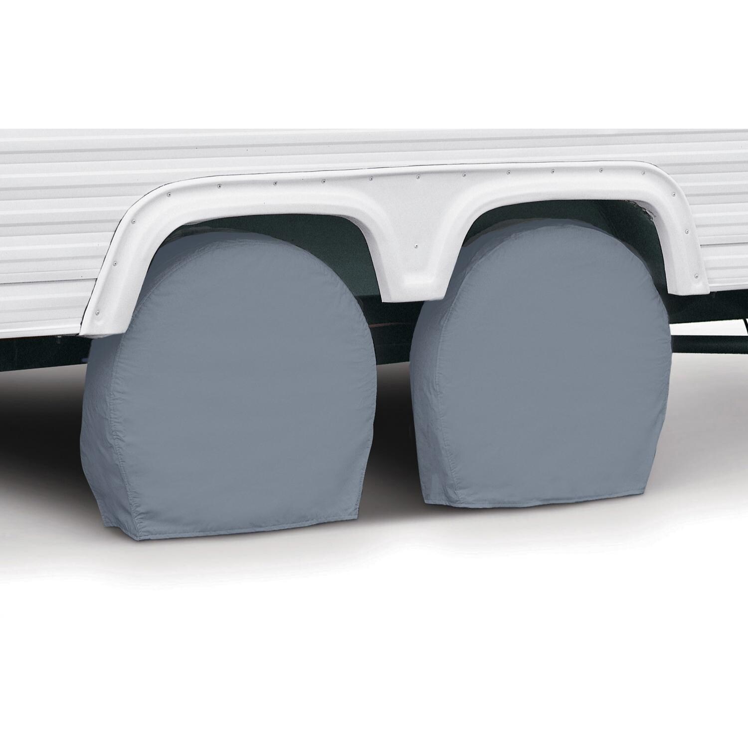Classic Accessories RV Wheel Covers - Grey - Model 4