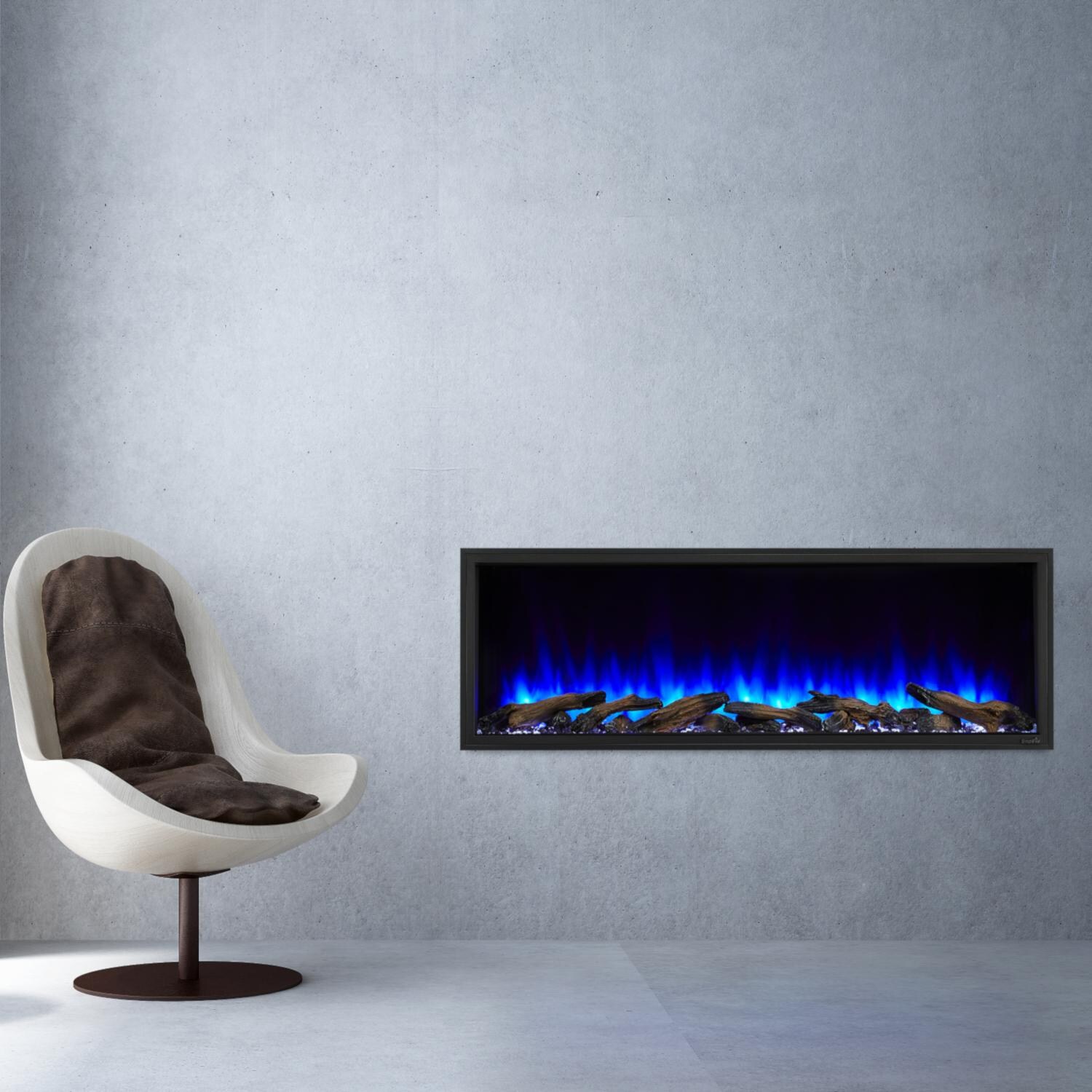 SimpliFire Scion SF-SC55-BK 55-Inch Linear Electric Fireplace - Sleek and Modern Design thumbnail