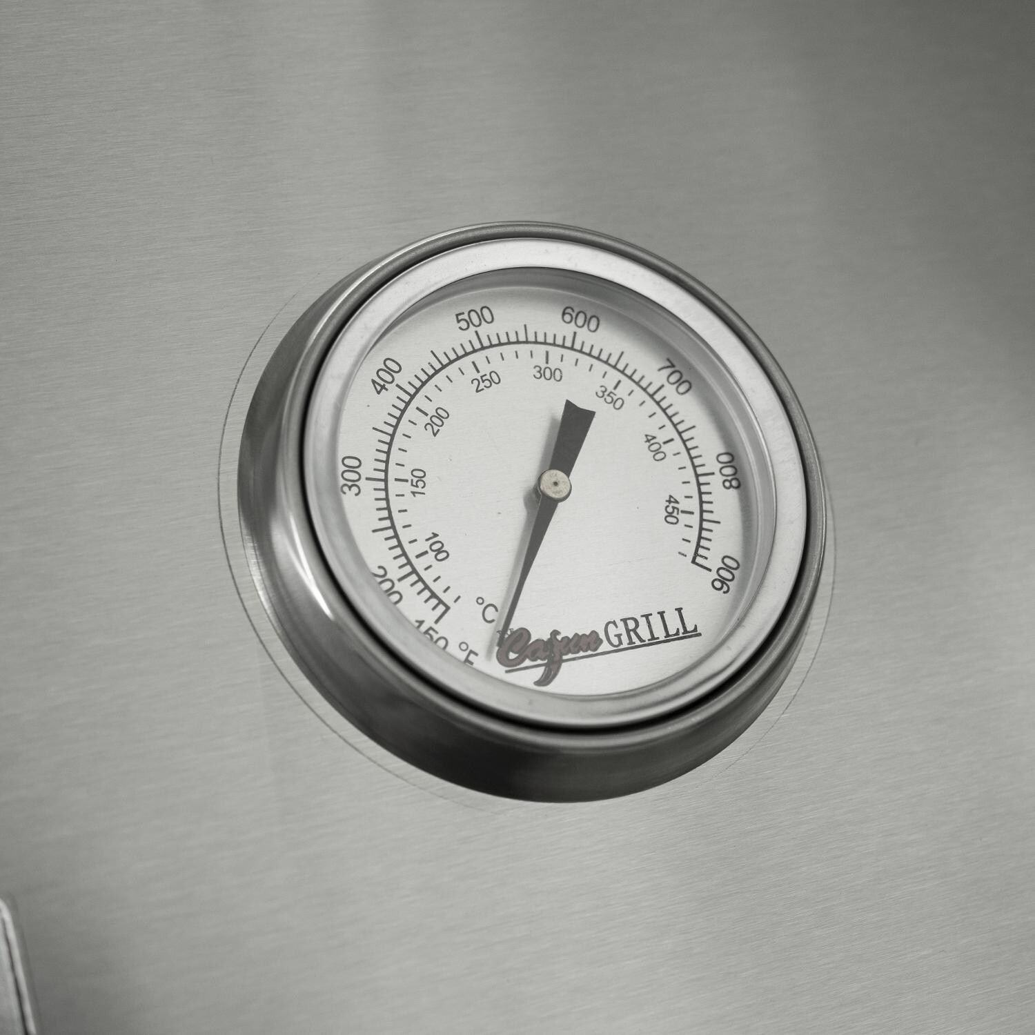 Cajun Grill - PGI-950SS - Cajun Grill Combeaux Smoker - Thermometer Closeup thumbnail