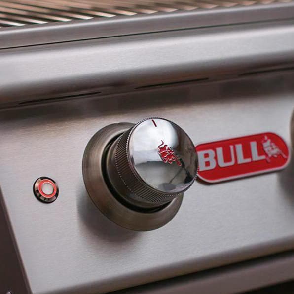 Bull 47629 Angus 30-in 4-Burner Built-In Natural Gas Grill - Control Knob & Interior Lights Button - Detail thumbnail