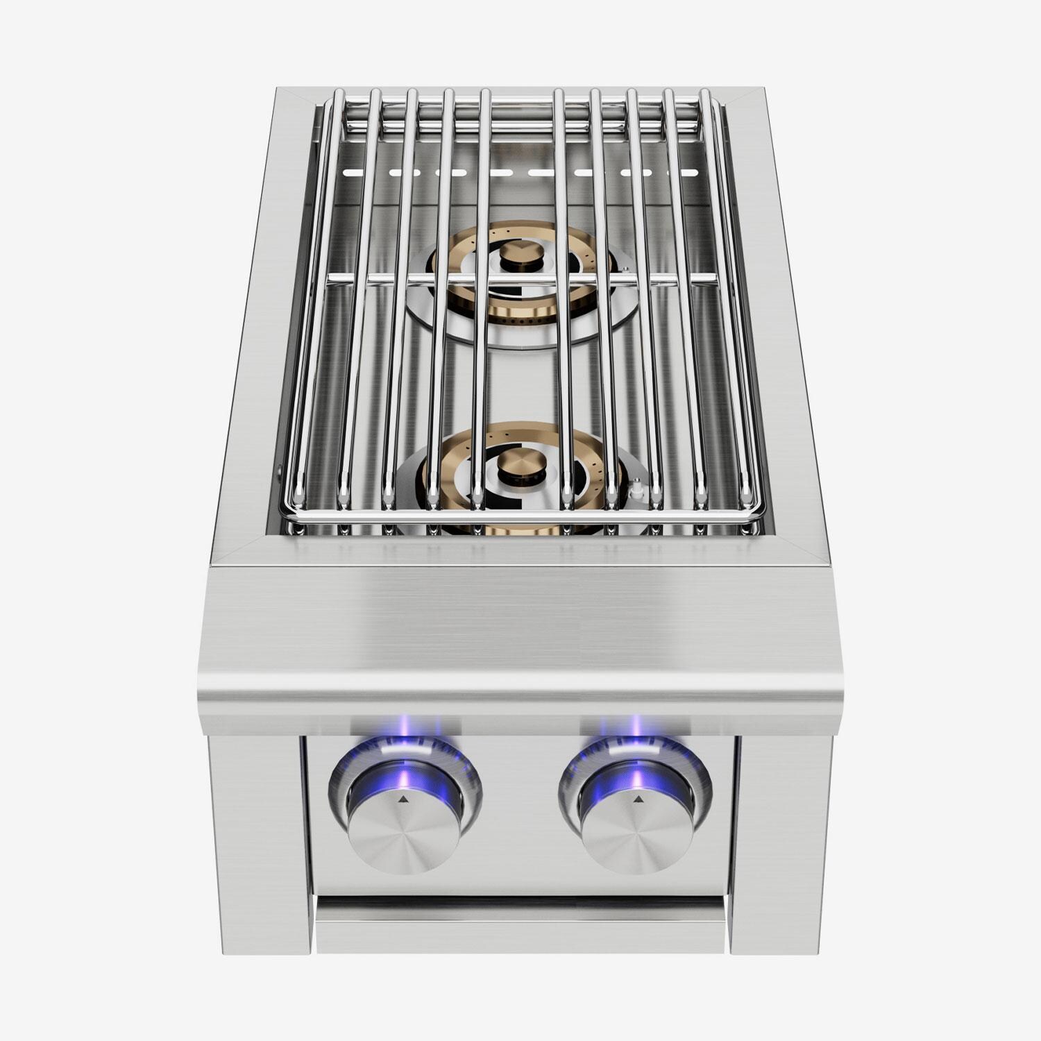 XO 12 1/2-in Performance XLT Natural Gas Double Side Burner - XOGSIDEBXLTN