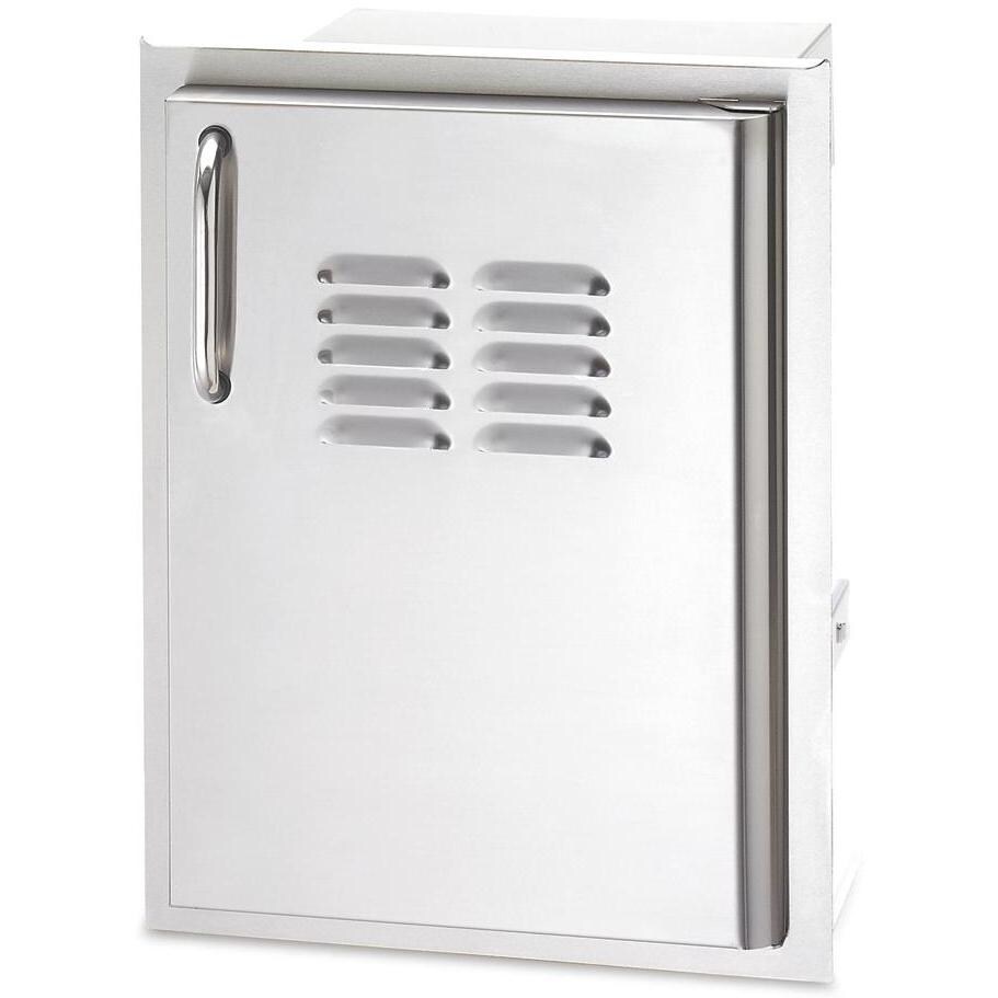 American Outdoor Grill 14 Inch Single Access Door With Tank Tray And Louvers - Vertical - Right