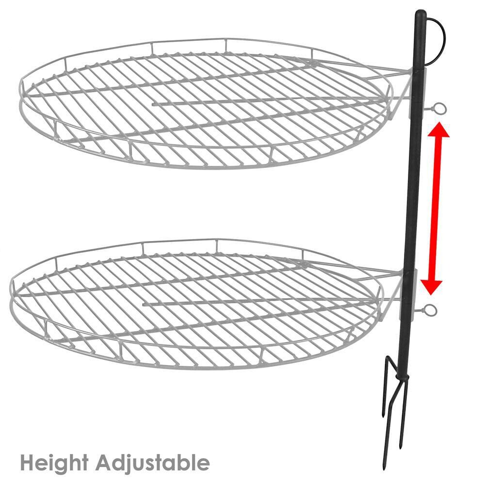 Ultimate Patio 24-Inch Height Adjustable Fire Pit Cooking Grate - Height Adjustable thumbnail