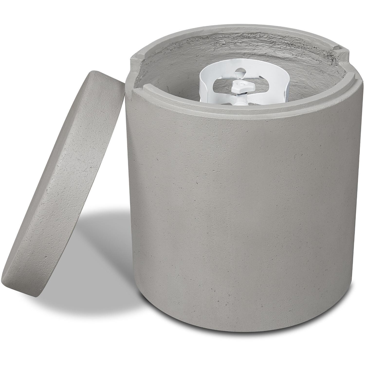 BBQGuys Signature 3719-FOG Grand Lake Tank Cover in Fog - Open - White Background thumbnail