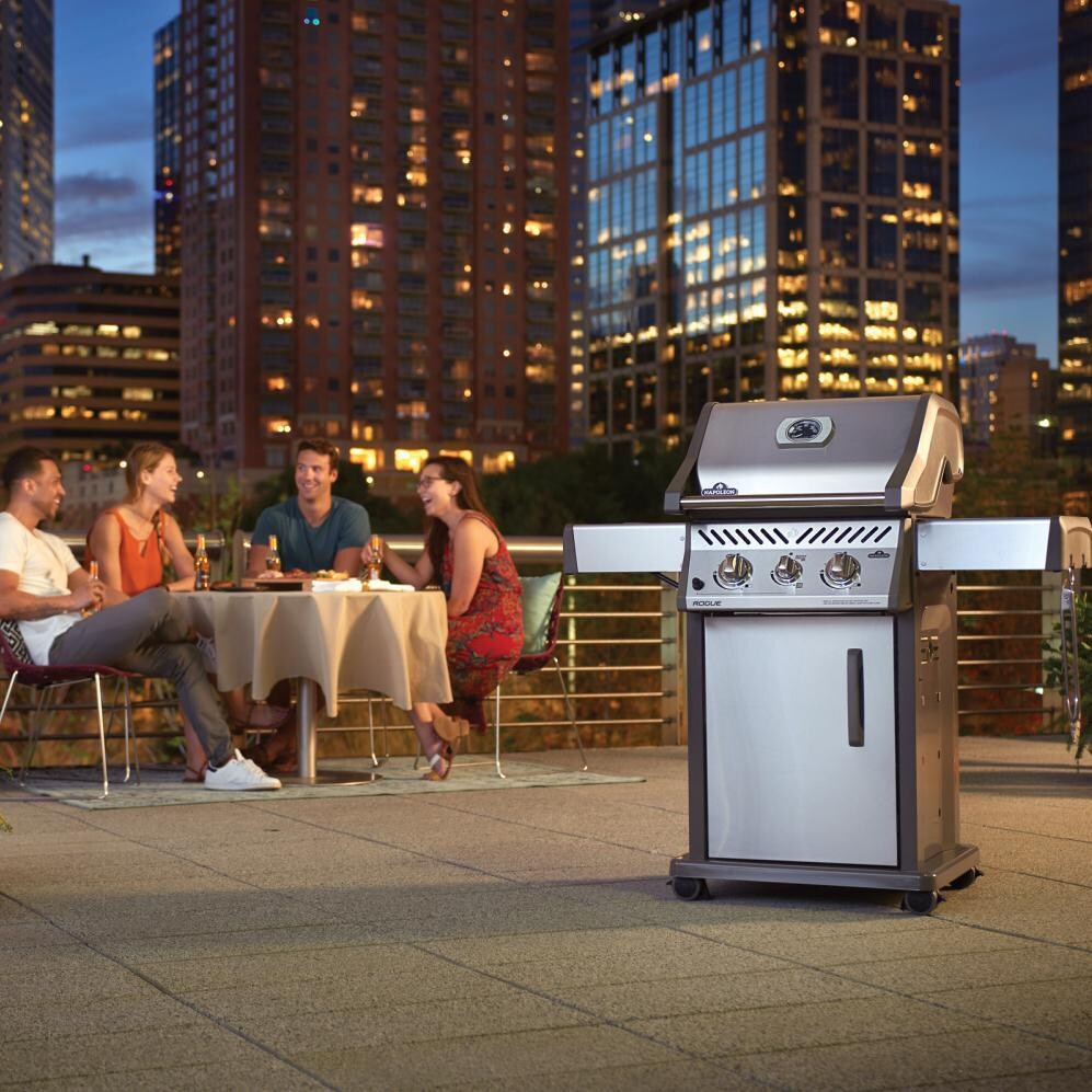 Napoleon Rogue 365 Propane Gas Grill with Range Side Burner (2019) - Lifestyle View thumbnail