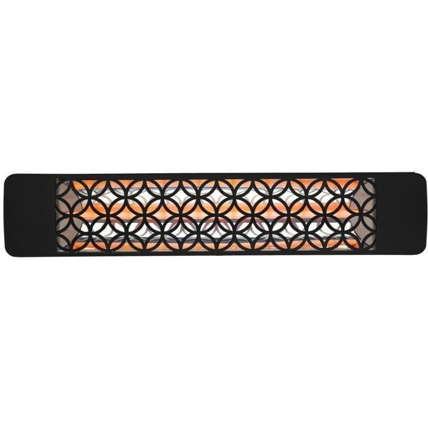 Eurofase EF20277B2 Clover Series 39-in 2000 Watt Single Element Marine Grade 277V Electric Patio Heater in Black - Display - White Background thumbnail