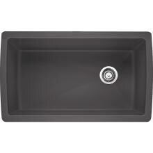 Blanco Diamond Super 32 X 19 Silgranit II Single Bowl Undermount Sink - Cinder - 441764 image