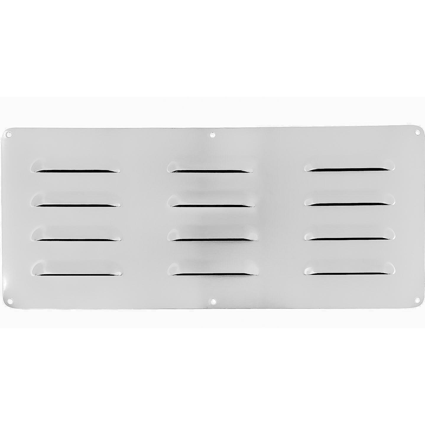 Blaze BLZ-ISLAND-VENT 6 X 14 Stainless Steel Island Vent Panel - Two Vents Included - White Background thumbnail
