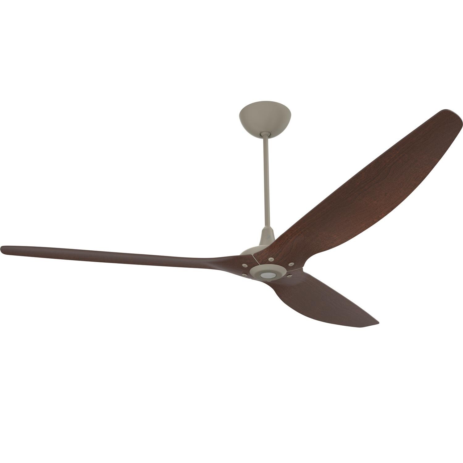 Big Ass Fans 84-Inch Haiku Ceiling Fan Universal Mount W/20-Inch Downrod in Satin Nickel/Cocoa - MK-HK4-071906A470F654G10I20