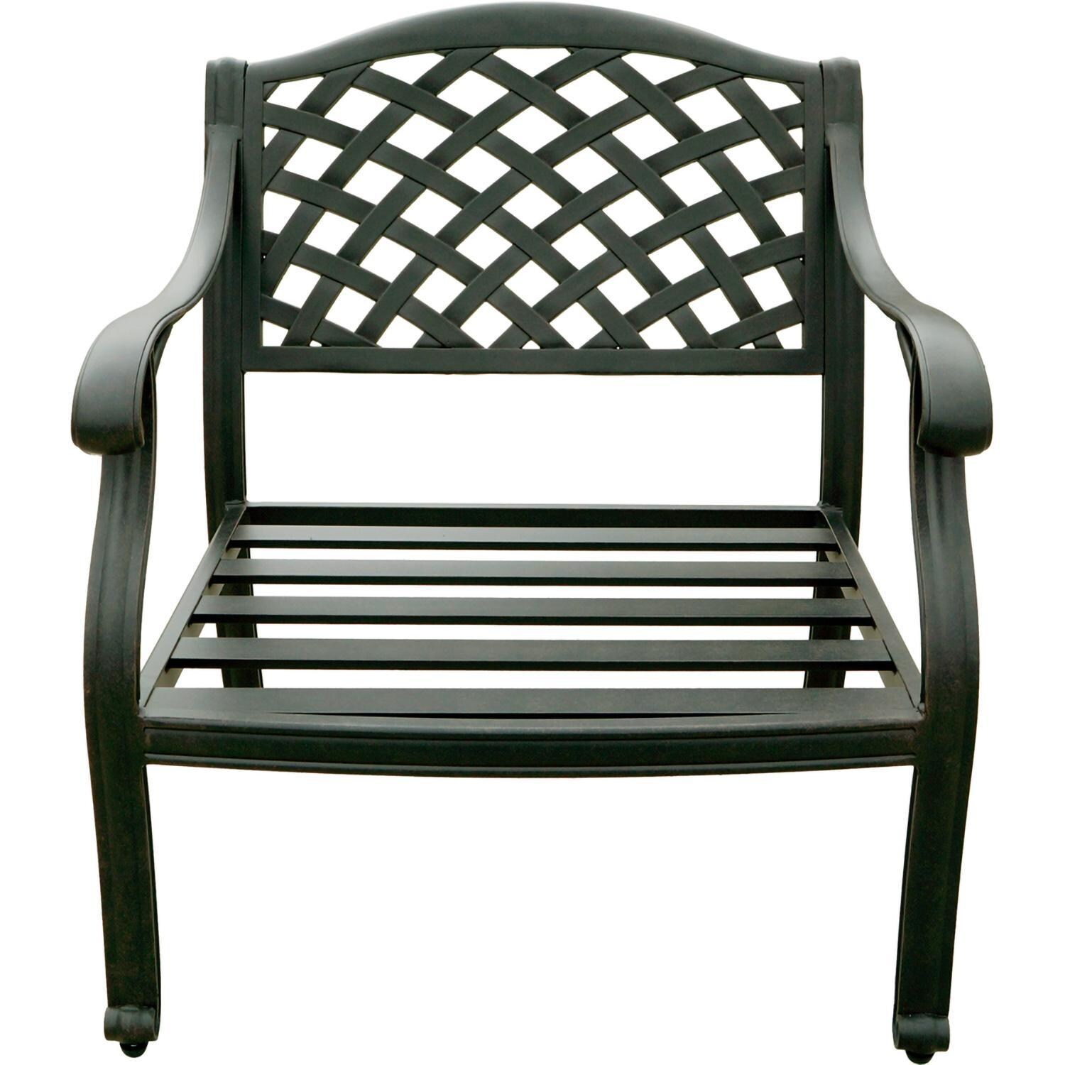 Darlee Nassau Patio Club Chair with Cushions (Set of 2) - Chair - White Background thumbnail