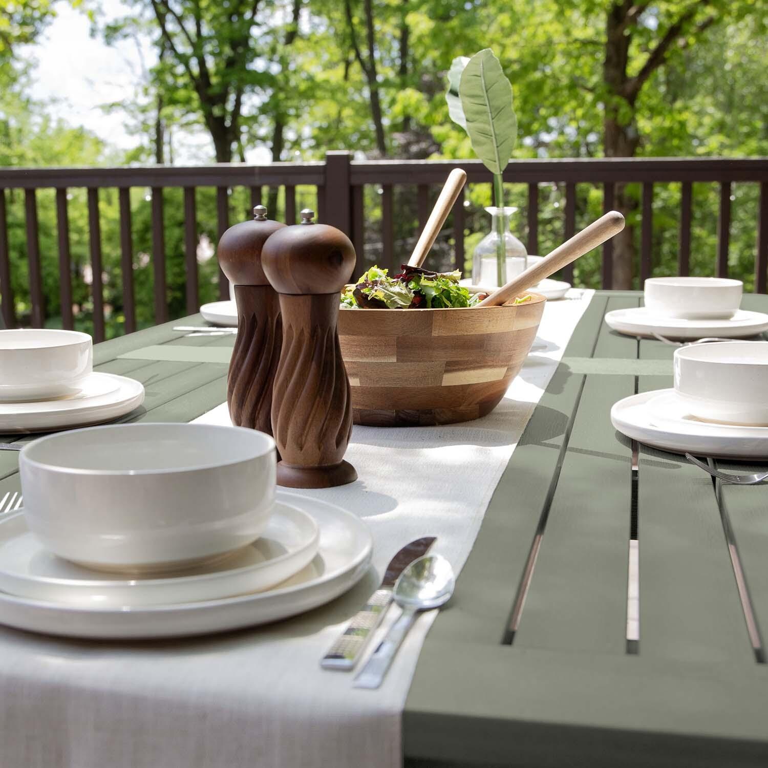 Hart Lane 7 Pc Recycled Plastic Dining Set In Eucalyptus by Lakeview - Detail thumbnail