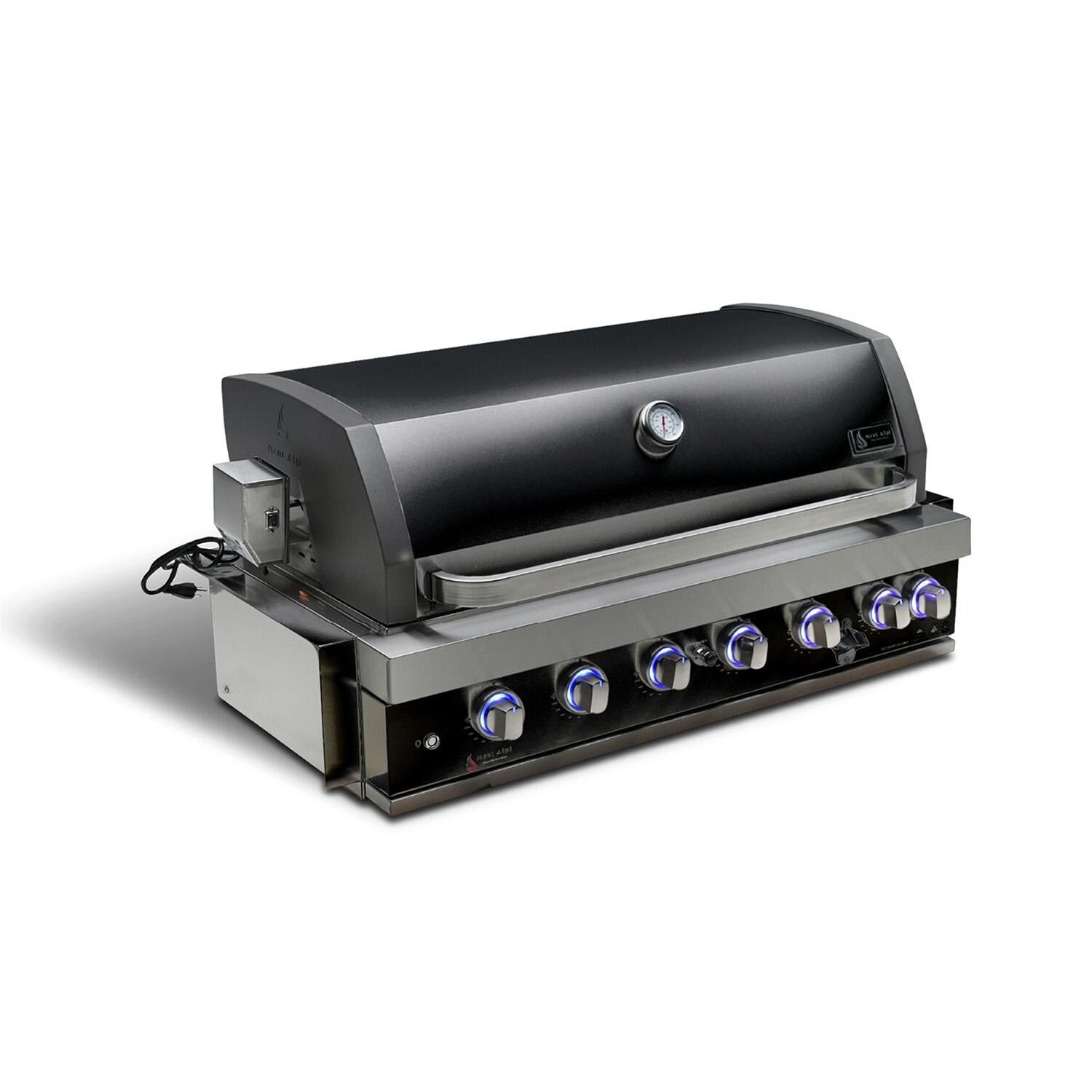 Mont Alpi MABi805-BSS 805 Black Series 44-Inch Built-In Propane Grill - Angled - White Background thumbnail