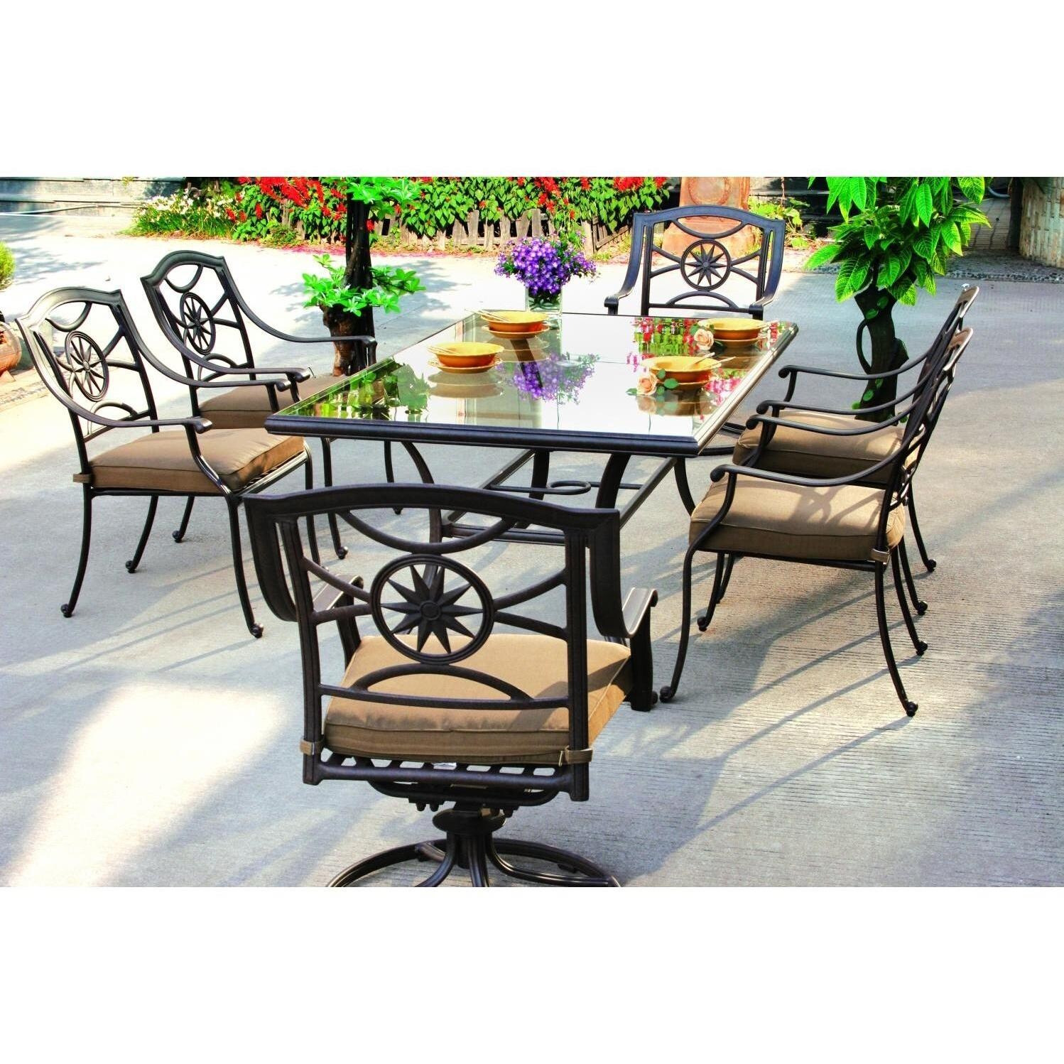 Darlee Ten Star 6-Person Patio Dining Set thumbnail