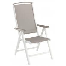 KETTLER Vista Aluminum Folding Patio Dining Arm Chair