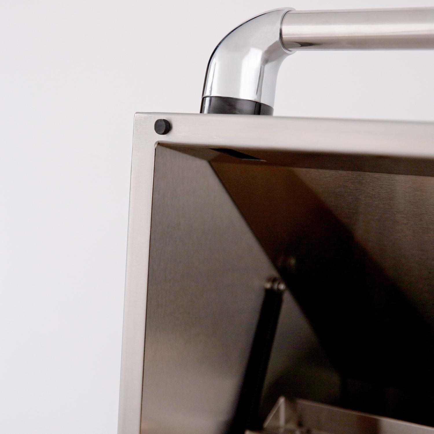 Summerset Alturi ALT36R-NG 36-Inch 3-Burner Natural Gas Grill With Red Brass Burners & Rotisserie - Hood Detail thumbnail