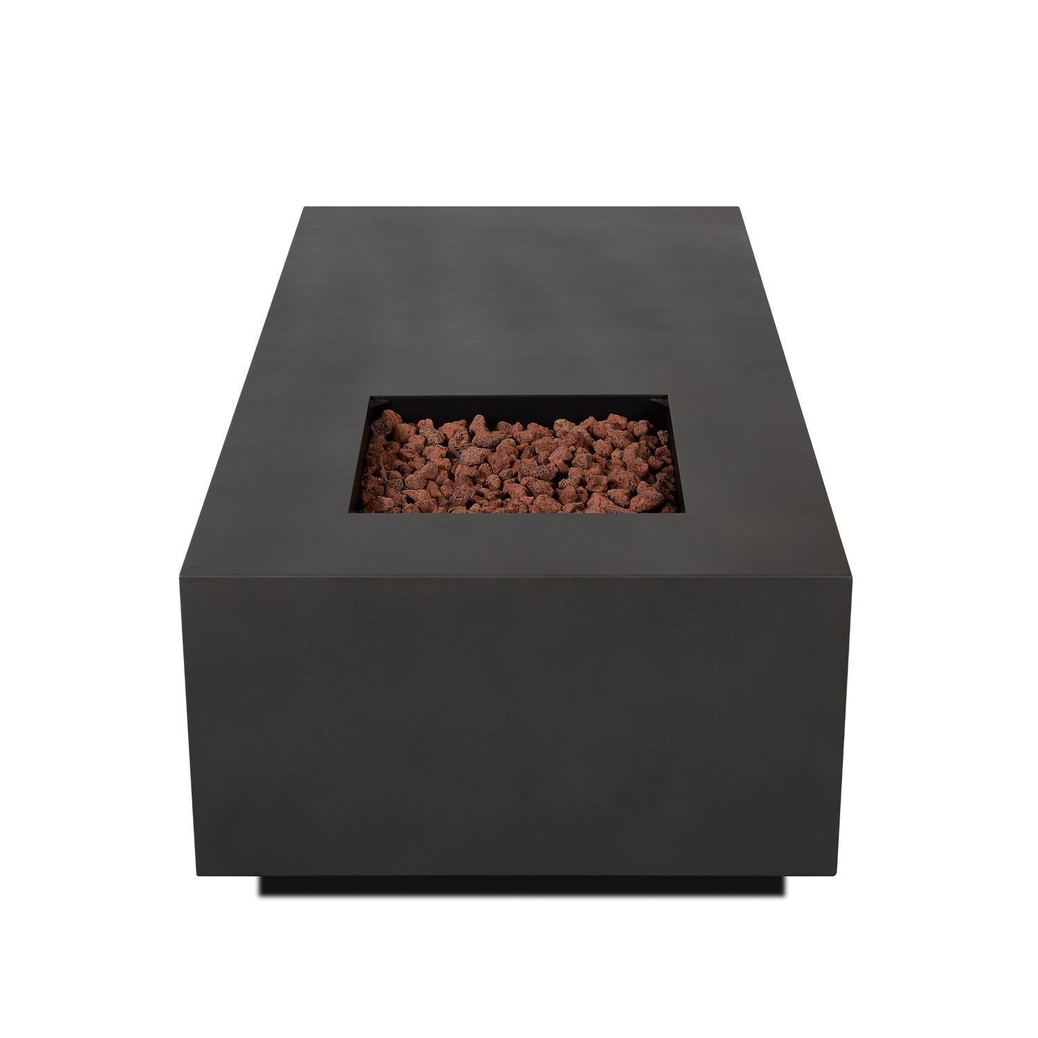 Lakeview Outdoor Designs SC-C580NG-WSLT Treme 60-Inch Rectangle Natural Gas Fire Table - Side View thumbnail