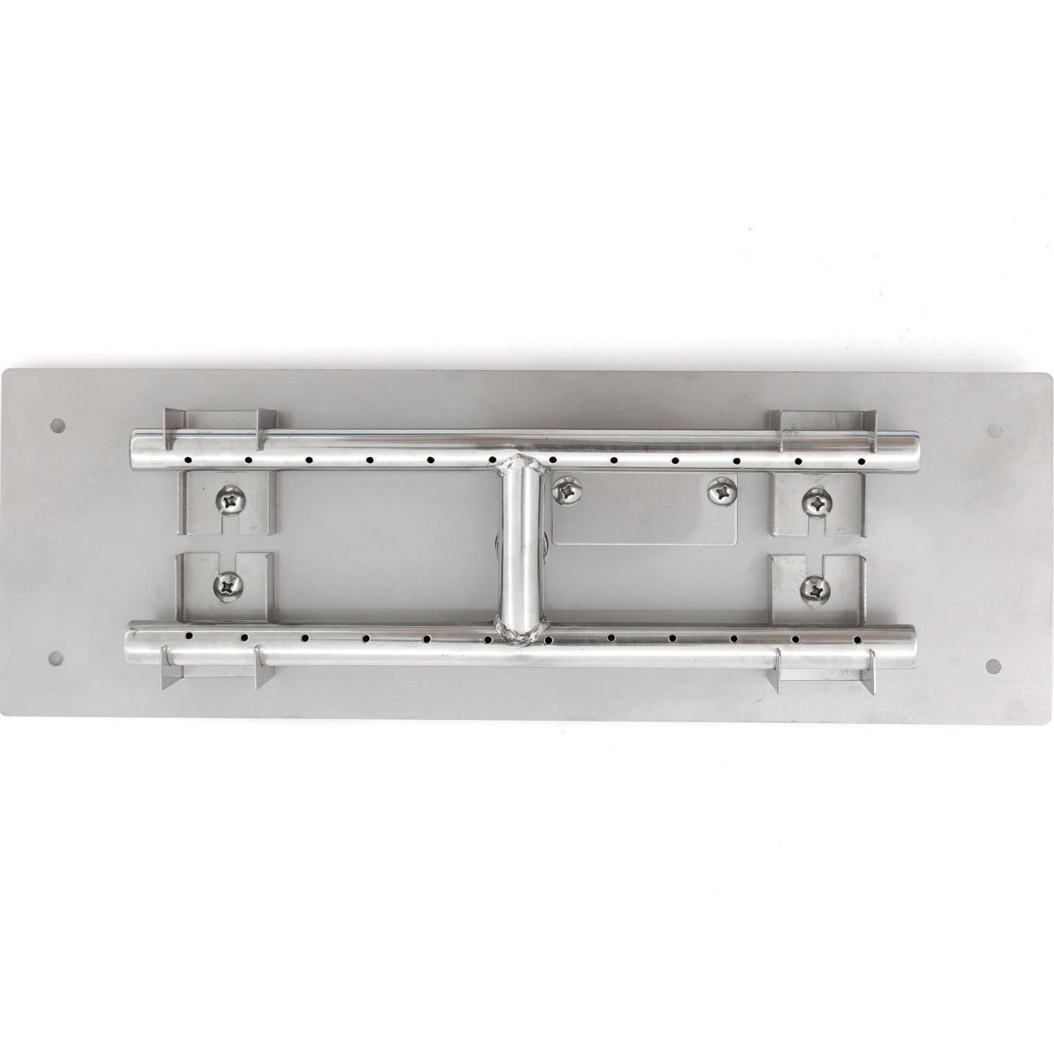 BBQGuys Signature Series 18-Inch Rectangular Natural Gas Flat Pan With H-Burner - Top View thumbnail