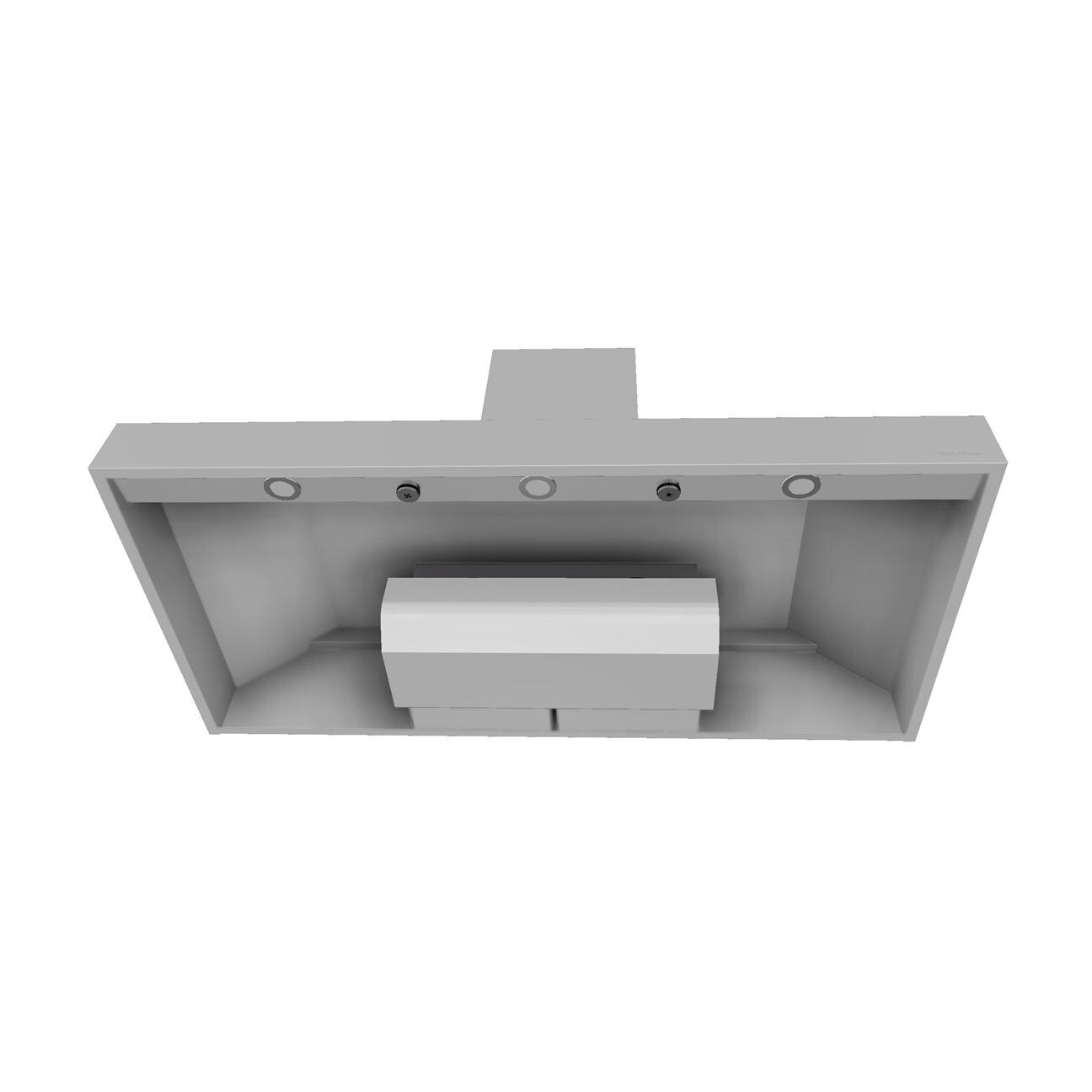 Vent-A-Hood EPH18-248 SS 48-Inch 600 CFM Premier Magic Lung Euro-Style Wall Mounted Vent Hood & Duct Cover for 8 ft Ceilings - From Below thumbnail