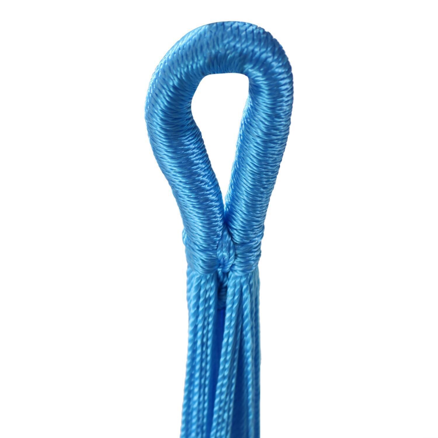 Ultimate Patio XXL Thick Cord Handwoven Family-Sized Mayan Hammock - Blue - Hanging Loop thumbnail