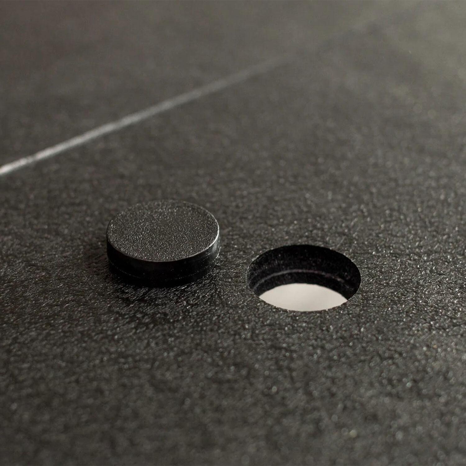 POLYWOOD Sunset Red Vineyard 5-Piece Adirondack Chair Conversation Set - Conversation Table - Umbrella Hole - Detail thumbnail