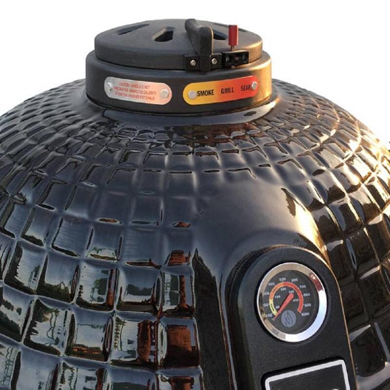 Icon Grills - CG401BLACK - 400 Series Kamado Grill - Black - Lid thumbnail