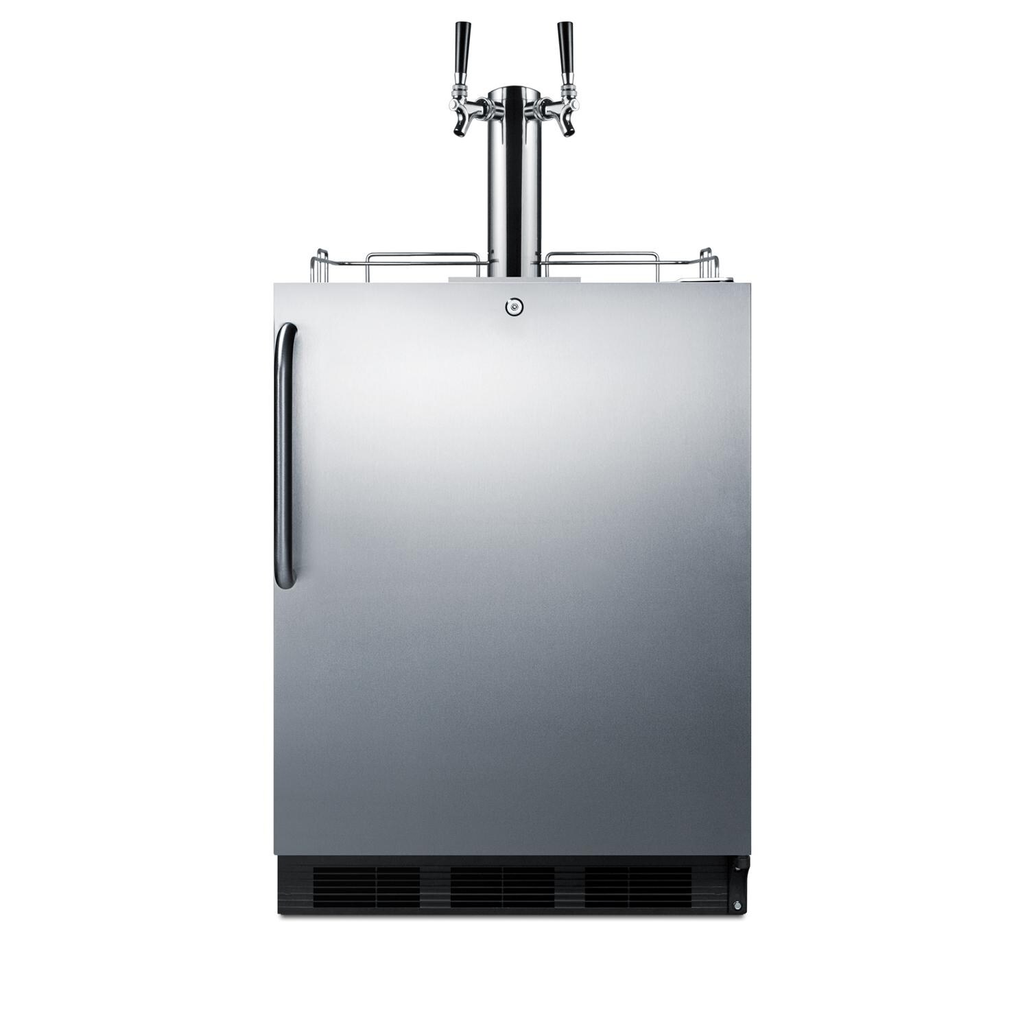 Summit ADA Compliant Outdoor Rated Double Tap Beer Dispenser / Kegerator - SBC58BSSBIOSADA