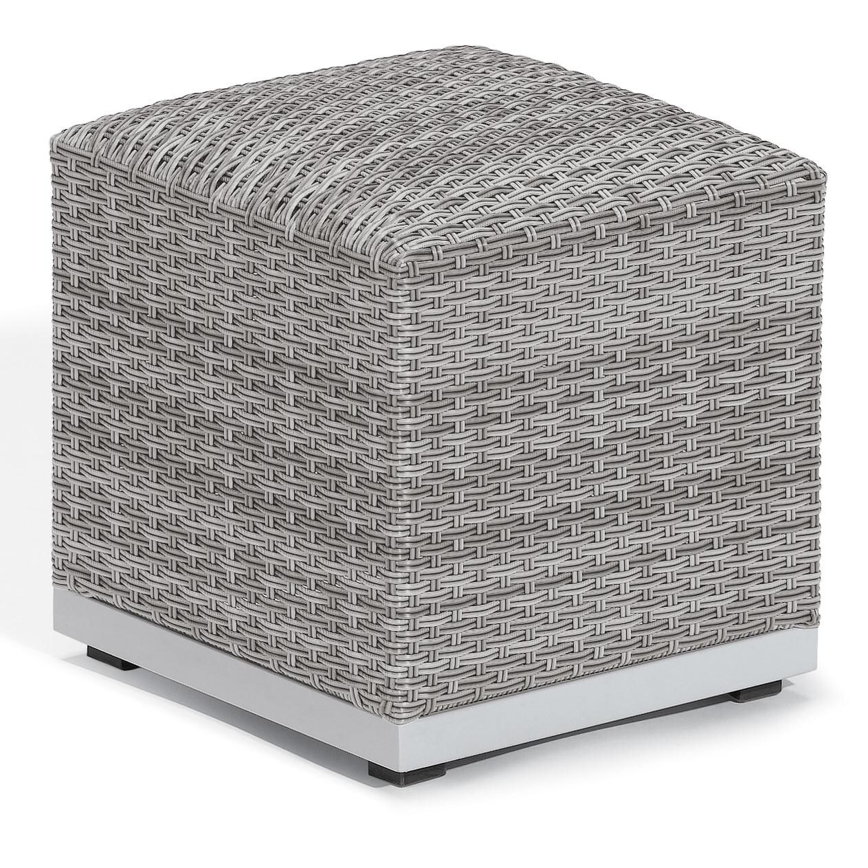 Argento Wicker Patio Ottoman thumbnail