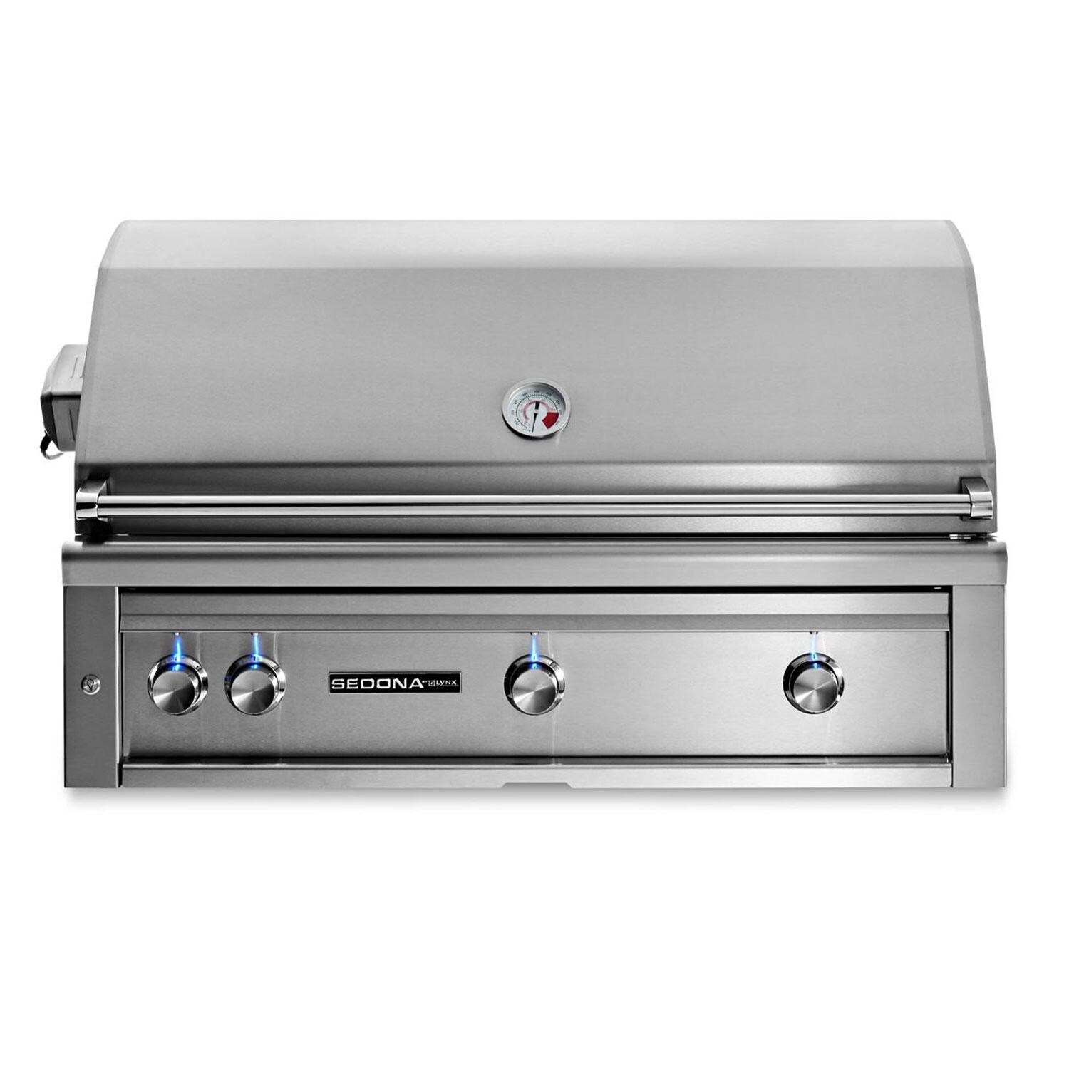 Lynx Sedona 42 Inch Built-In Propane Grill w/ Rotisserie & Three SS Tube Burners - L701R-LP