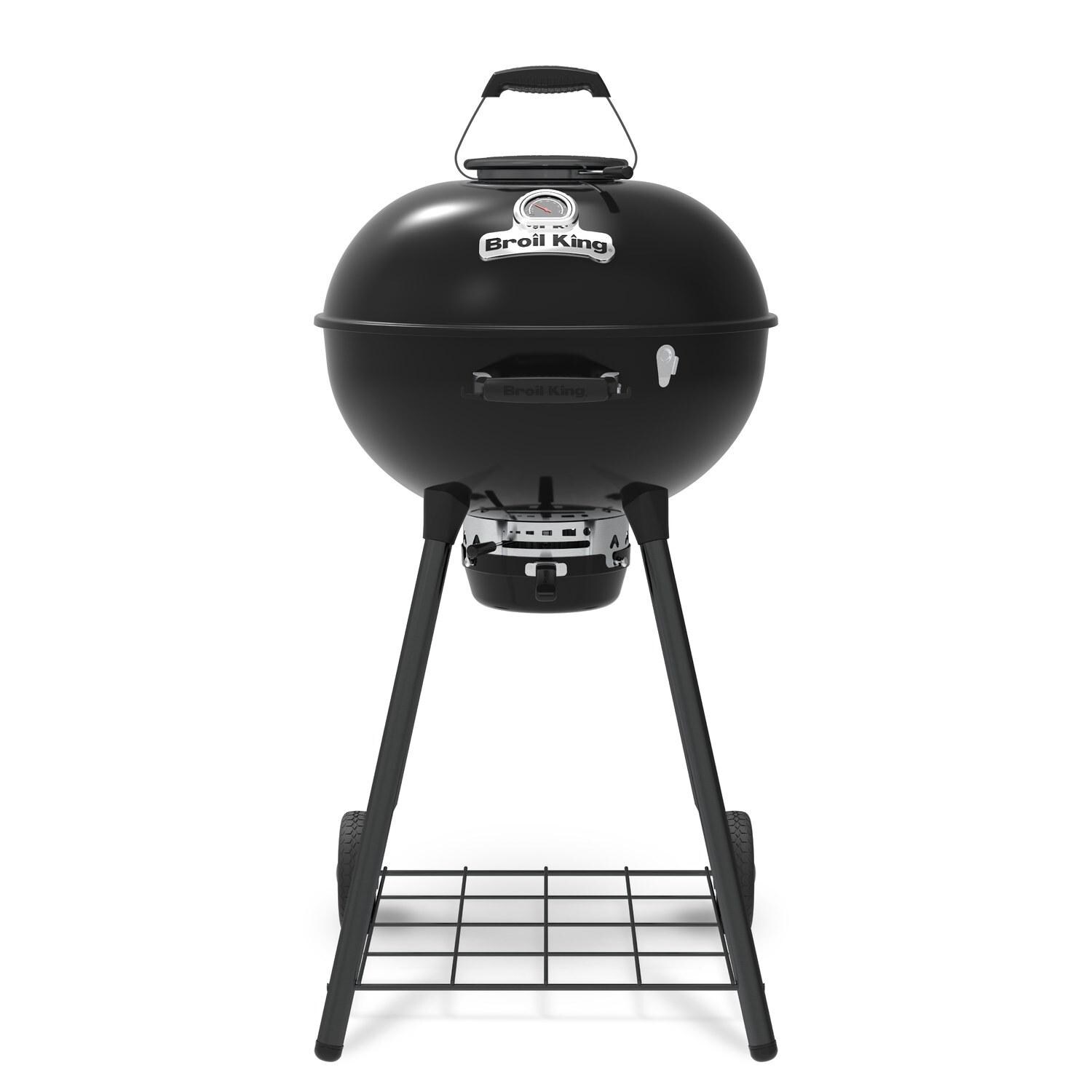 Broil King 401110B Kettle 22 1/2-in Crown Charcoal Grill - Black - White Background thumbnail