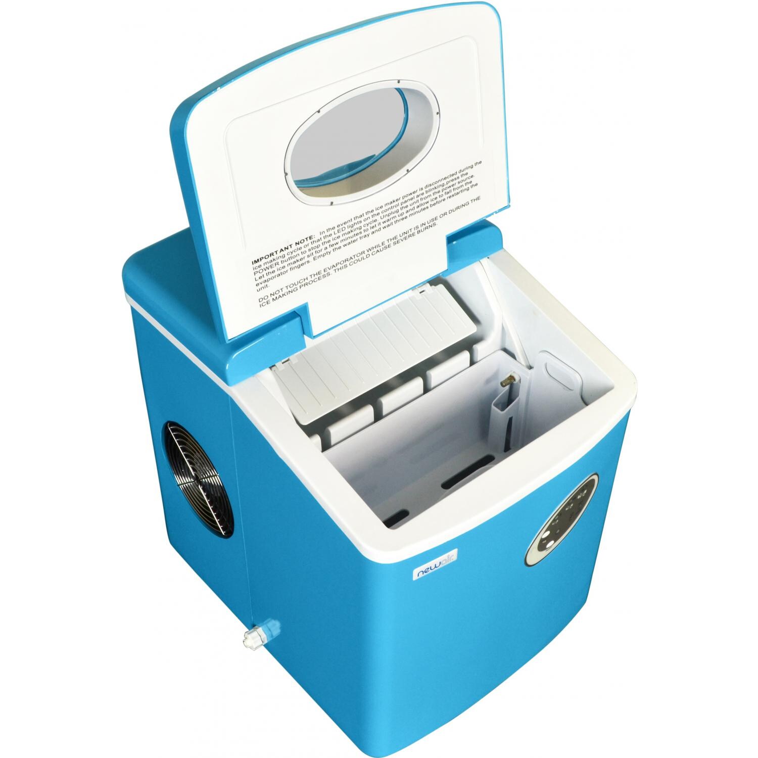 NewAir Portable 28 Lb. Capacity Ice Maker - Blue - AI-100CB - Inside View thumbnail