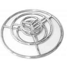 Lakeview Outdoor Designs 18-Inch 3-Tier Natural Gas Ring Burner - Stainless Steel image