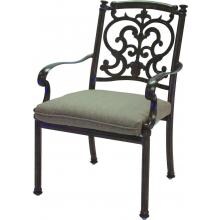 Darlee Santa Barbara Cast Aluminum Patio Dining Chair - Mocha image