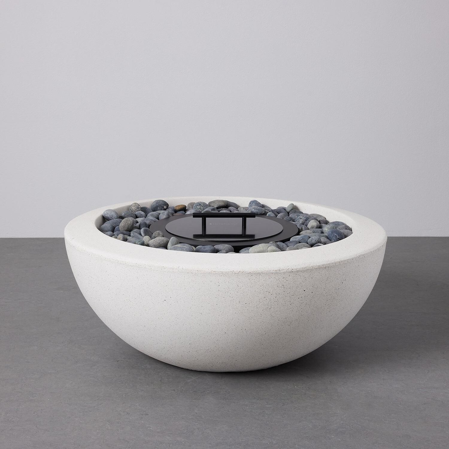 TerraFlame Hestia Bioethanol Fire Pit - White - Detail 2 thumbnail