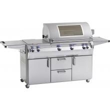 Fire Magic Echelon Diamond E660s 30-Inch Natural Gas Grill W/ One Infrared Burner, Analog Thermometer, Double Side Burner & Magic View Window - E660s-4LAN-71-W image