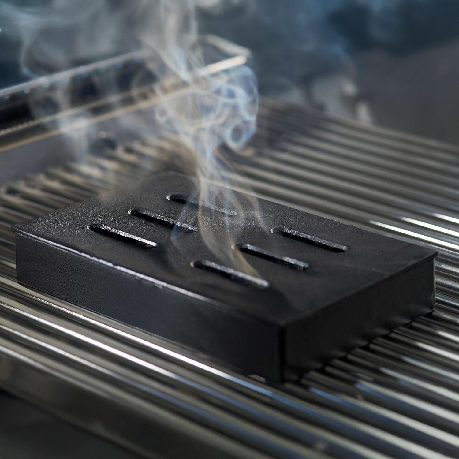 GrillPro Cast Iron Smoker Box - 150 - On Grates - Lifestyle thumbnail