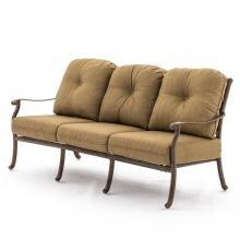 Darlee Sedona Cast Aluminum Patio Sofa - Mocha image