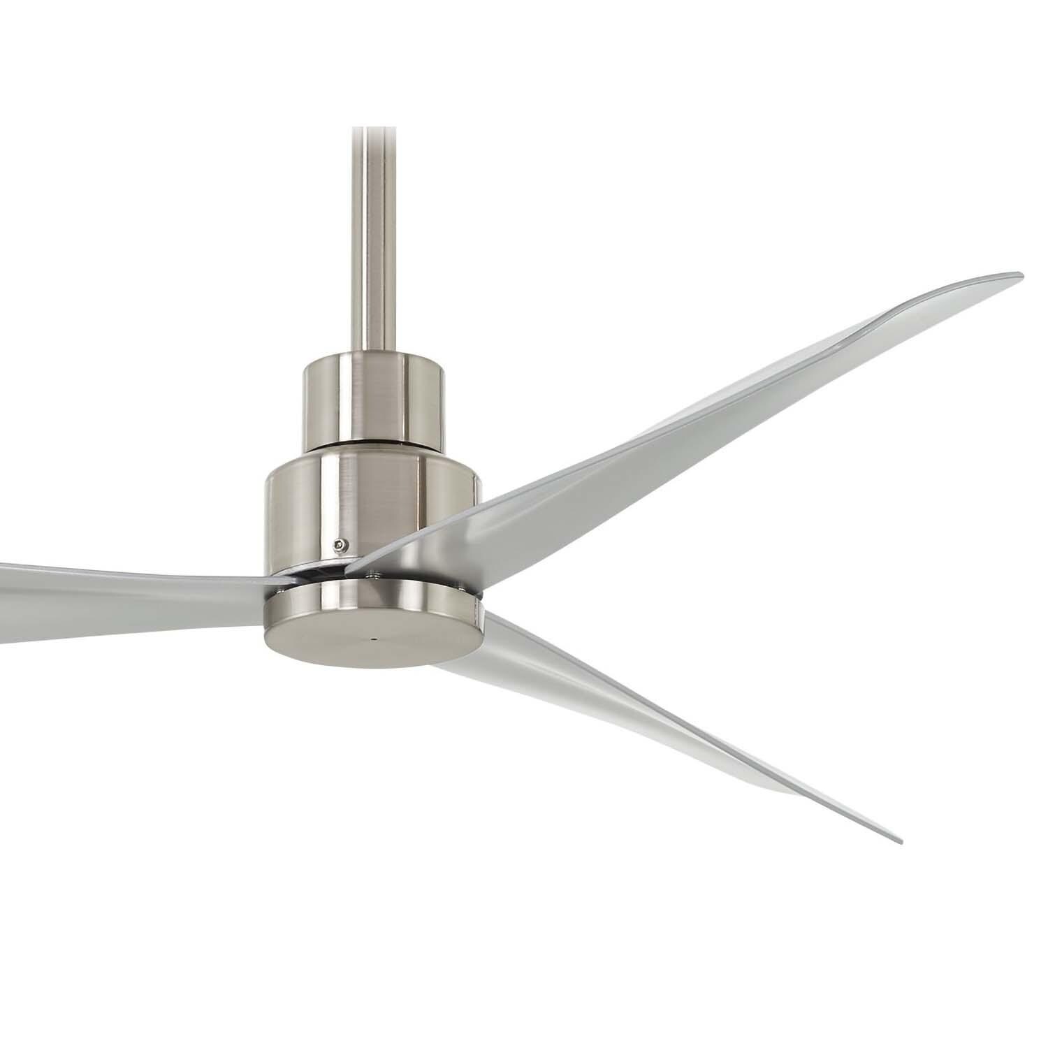 Minka-Aire F786-BNW Simple 44-Inch 3-Blade Ceiling Fan in Brushed Nickel Wet Finish w/ Silver Blades - Blades thumbnail