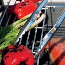 Weber 6610 Premium Stainless Steel BBQ Tongs With Soft-Touch Handle image