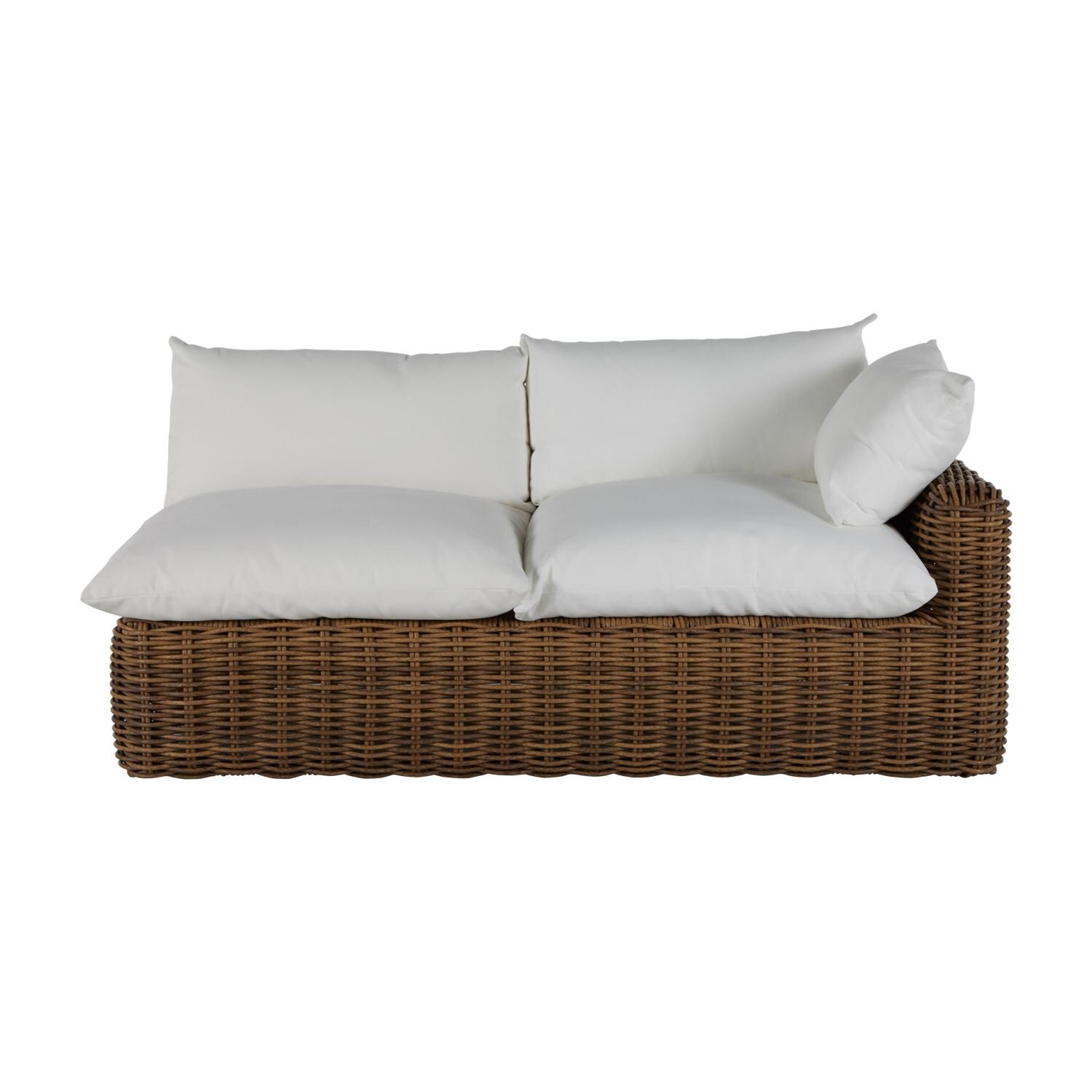 Summer Classics 339582+C776F664N Montecito Woven Right Arm Facing Loveseat - Front View thumbnail