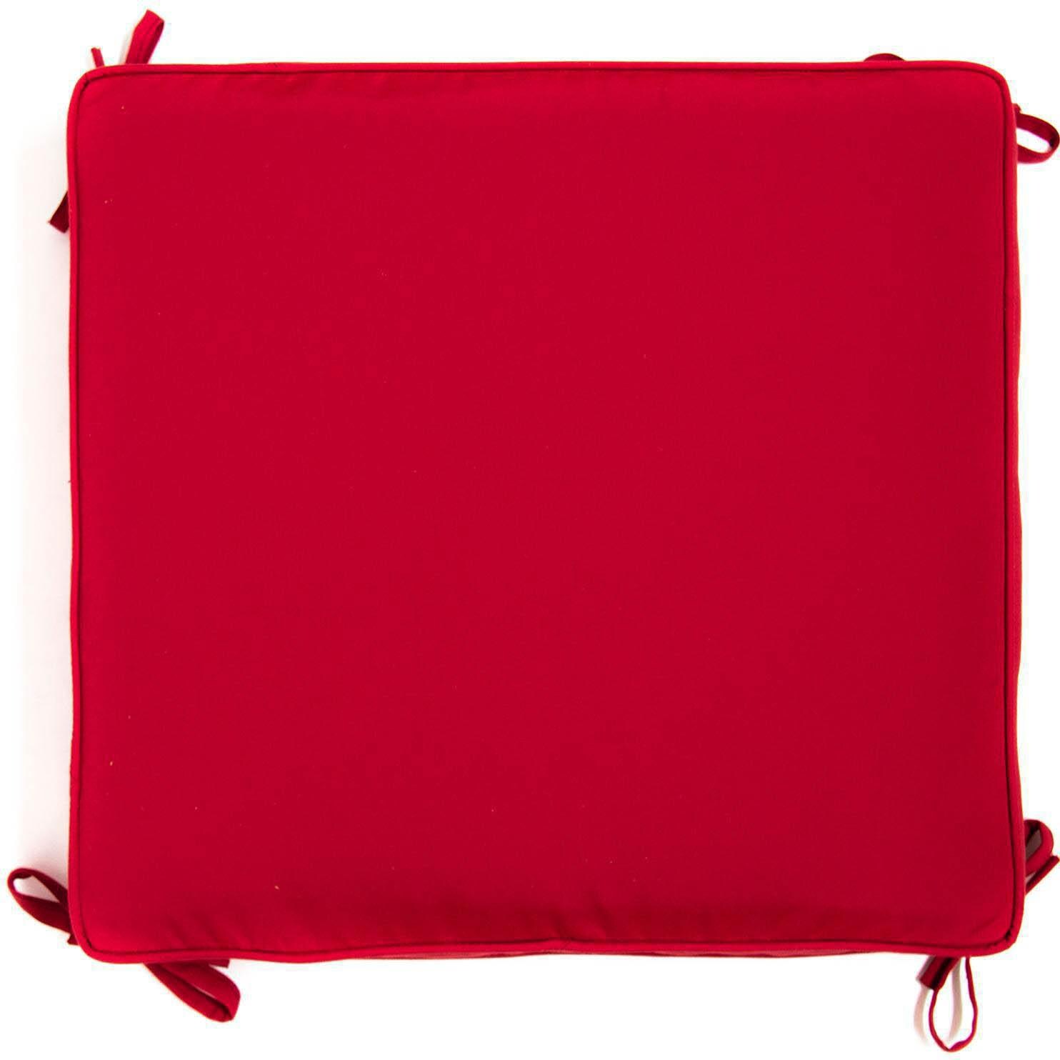 Small Replacement Ottoman Cushion With Piping - Top View thumbnail