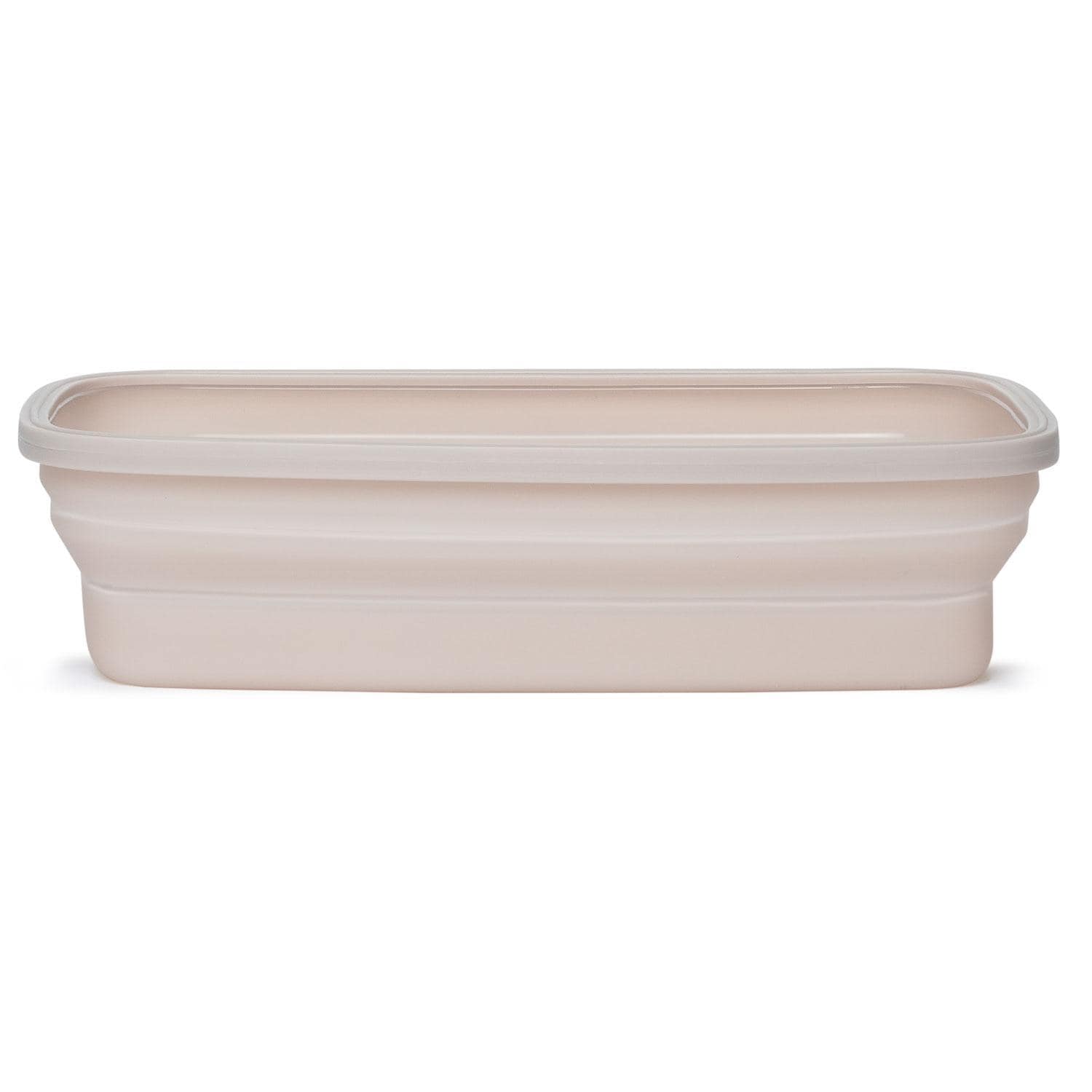 Drip EZ SCNDZ-3PK-1-SS Secondz Food Storage Prep Tub - Sandstone - Large Food Storage - Lid Off - White Background thumbnail