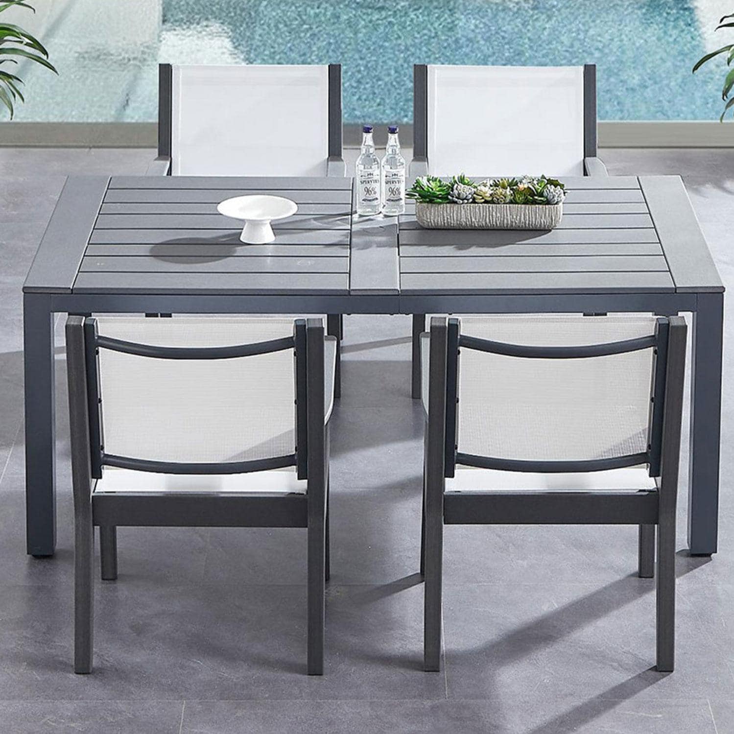 Everglades 71 Inch Polyresin Dining Table by Lakeview Outdoor