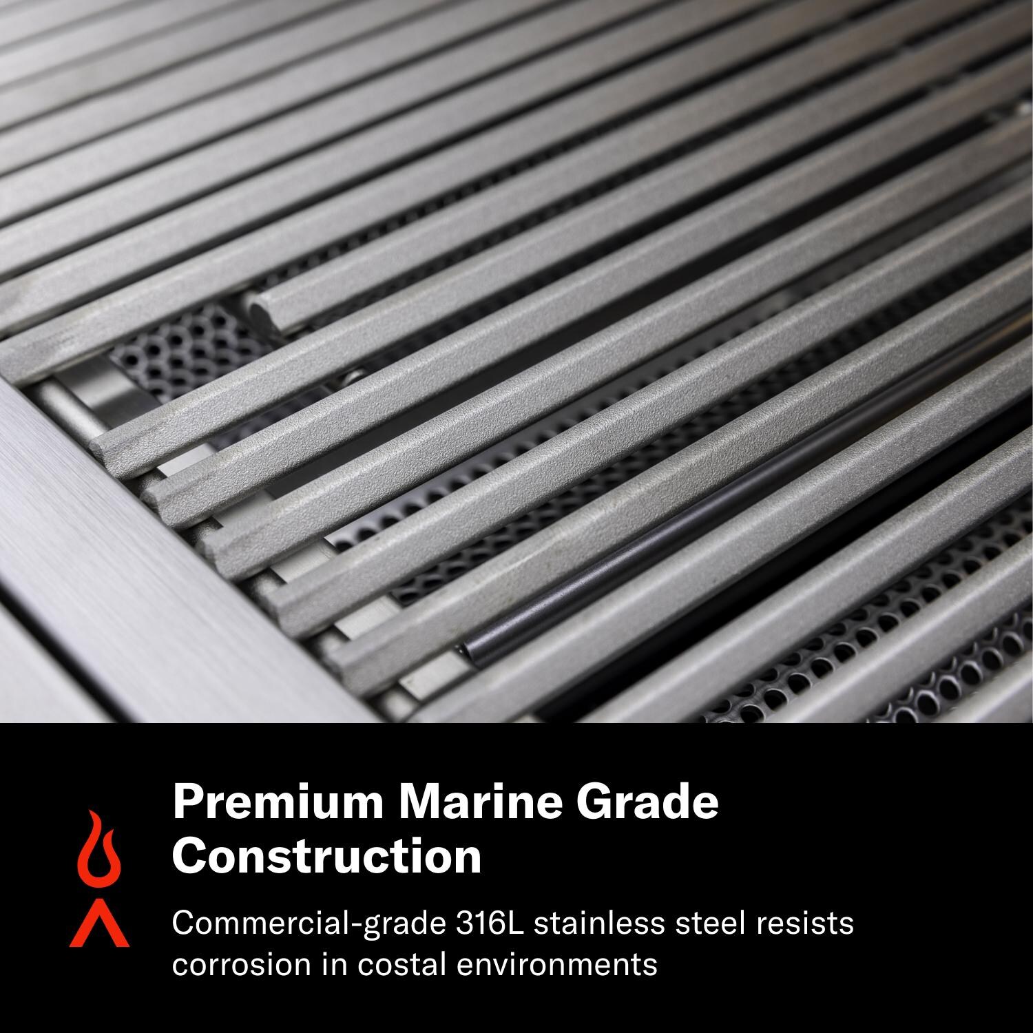 Blaze BLZ-4LTE3MG-LP Marine Grade Built-In Propane Grill - Premium Marine Grade Construction - Detail thumbnail