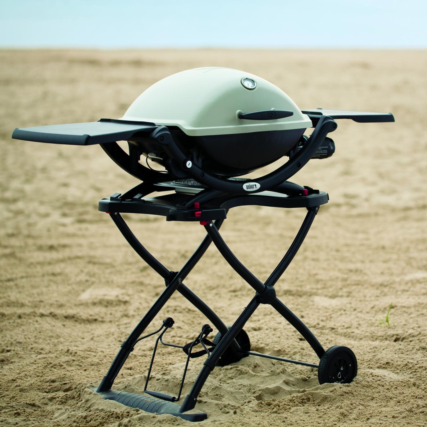 Weber Q 2200 Portable Propane Gas Grill - Shown On Optional Cart thumbnail