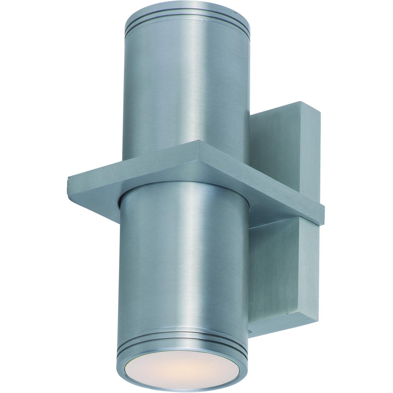 Maxim Lightray Two Light 12-Inch Outdoor Wall Light - Brushed Aluminum - 6117AL