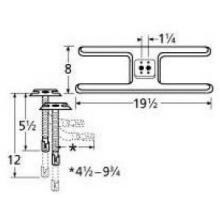 Stainless Steel H Twin, Centered, 1.25 Inch Offset Burner 10602-72401 image