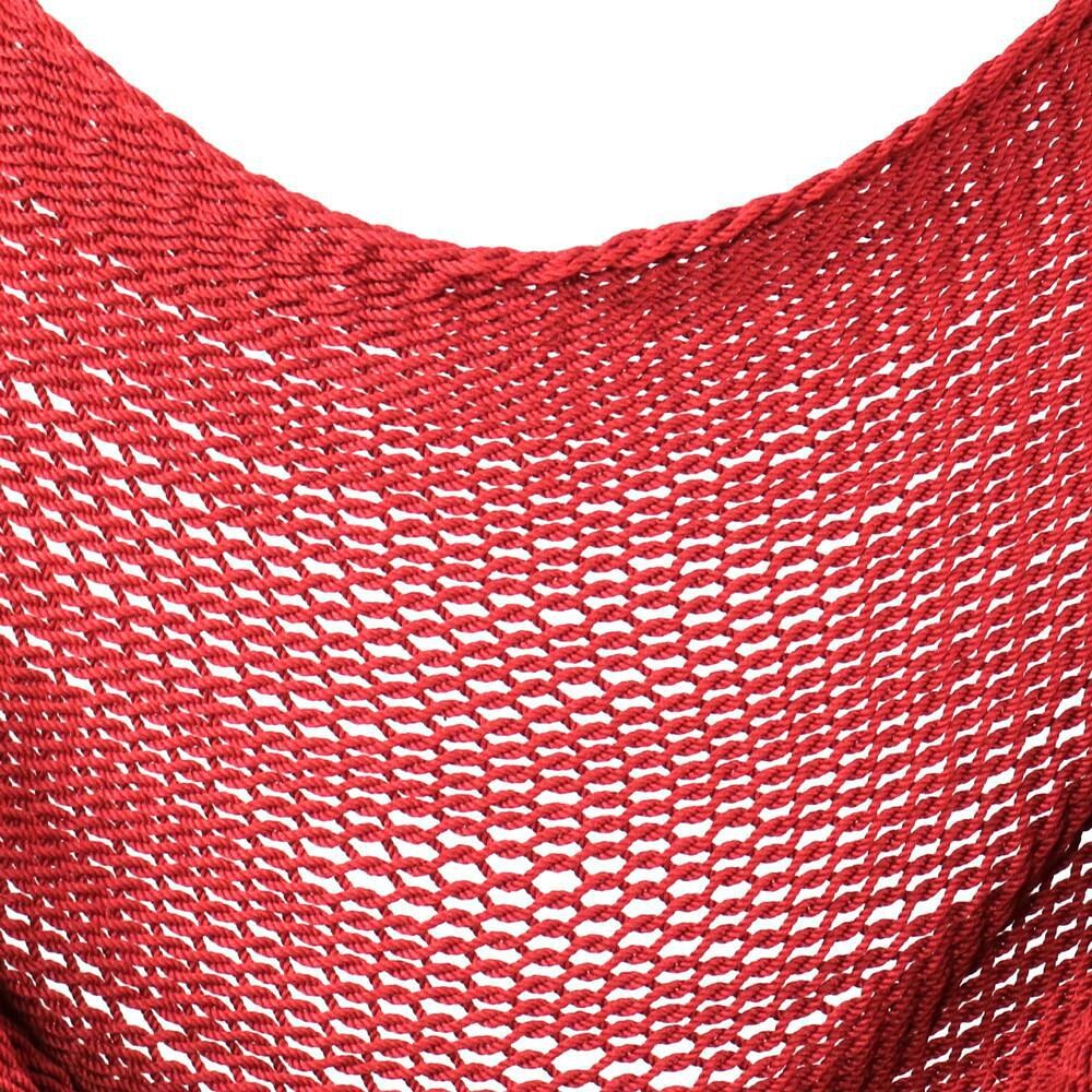 Ultimate Patio Extra Large Hanging Caribbean Hammock Chair - Red - Weave