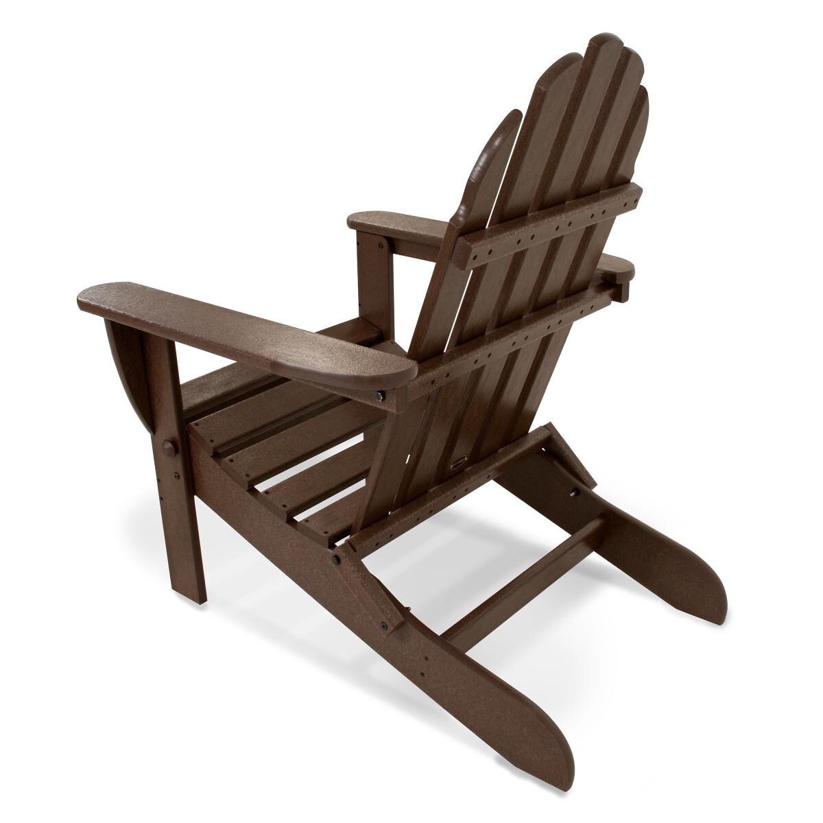 POLYWOOD AD5030MA Classic Folding Adirondack Chair - Back View thumbnail